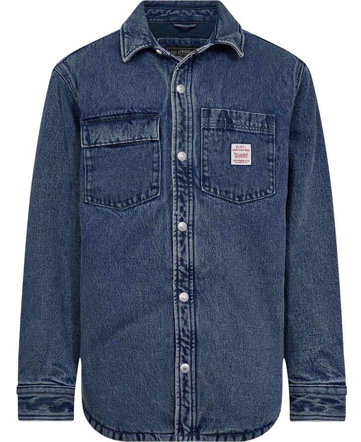 Levi's TELEGRAPH OVERSHIRT GET INVOLV Blå