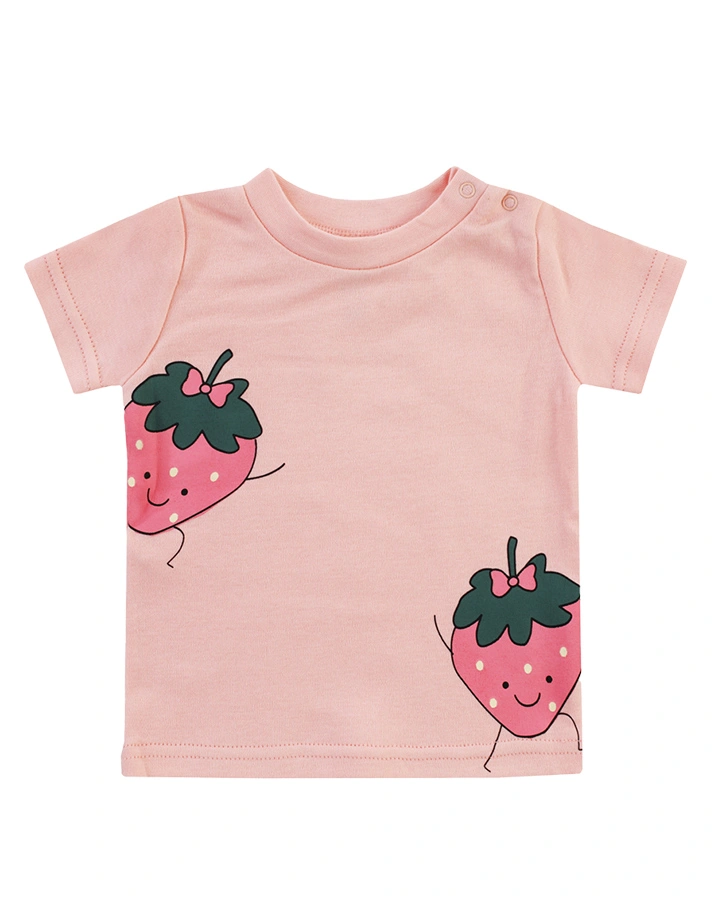 T-Shirt CRAZY FRUITS 2er-Pack in weiß/rosa