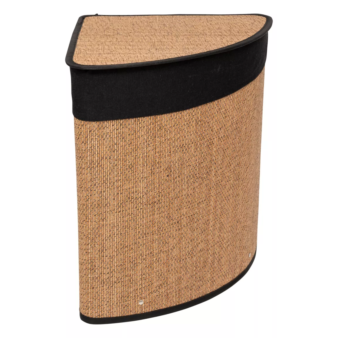 Panier à linge d'angle en bambou (H50 cm) Zen Naturel