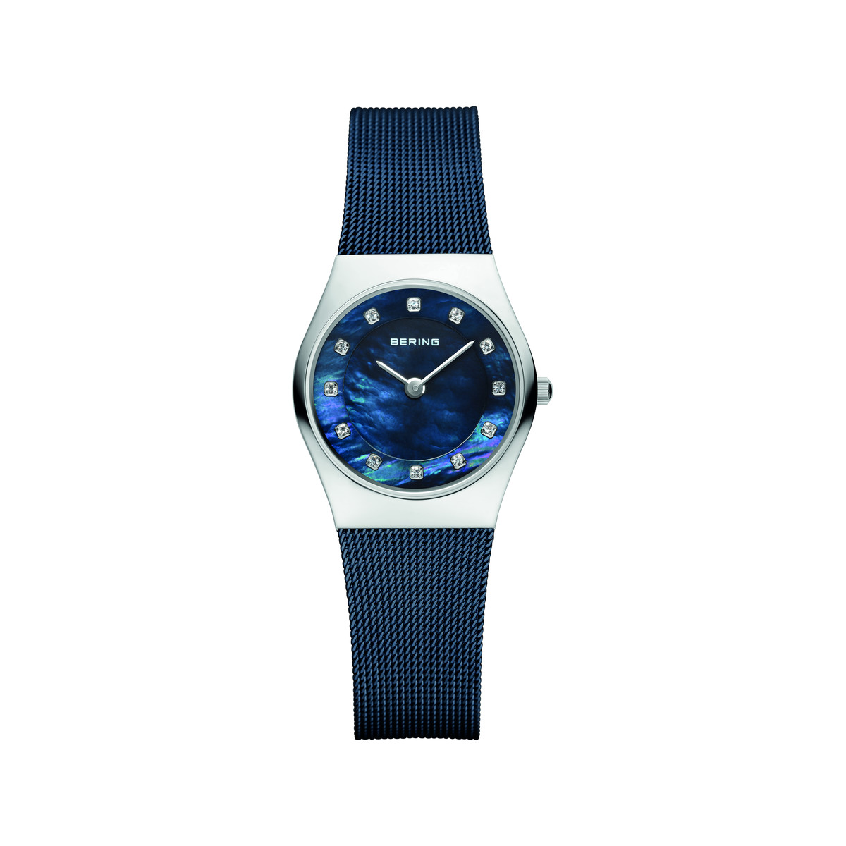 Montre Bering femme acier bleu