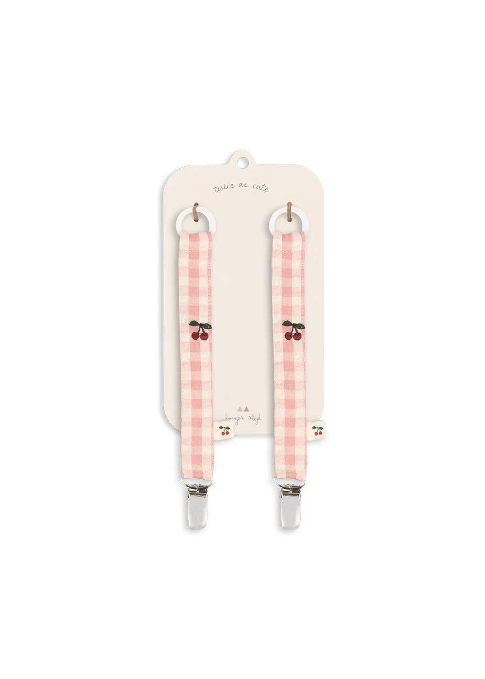 2 pak suttesnor - powder pink check - OS
