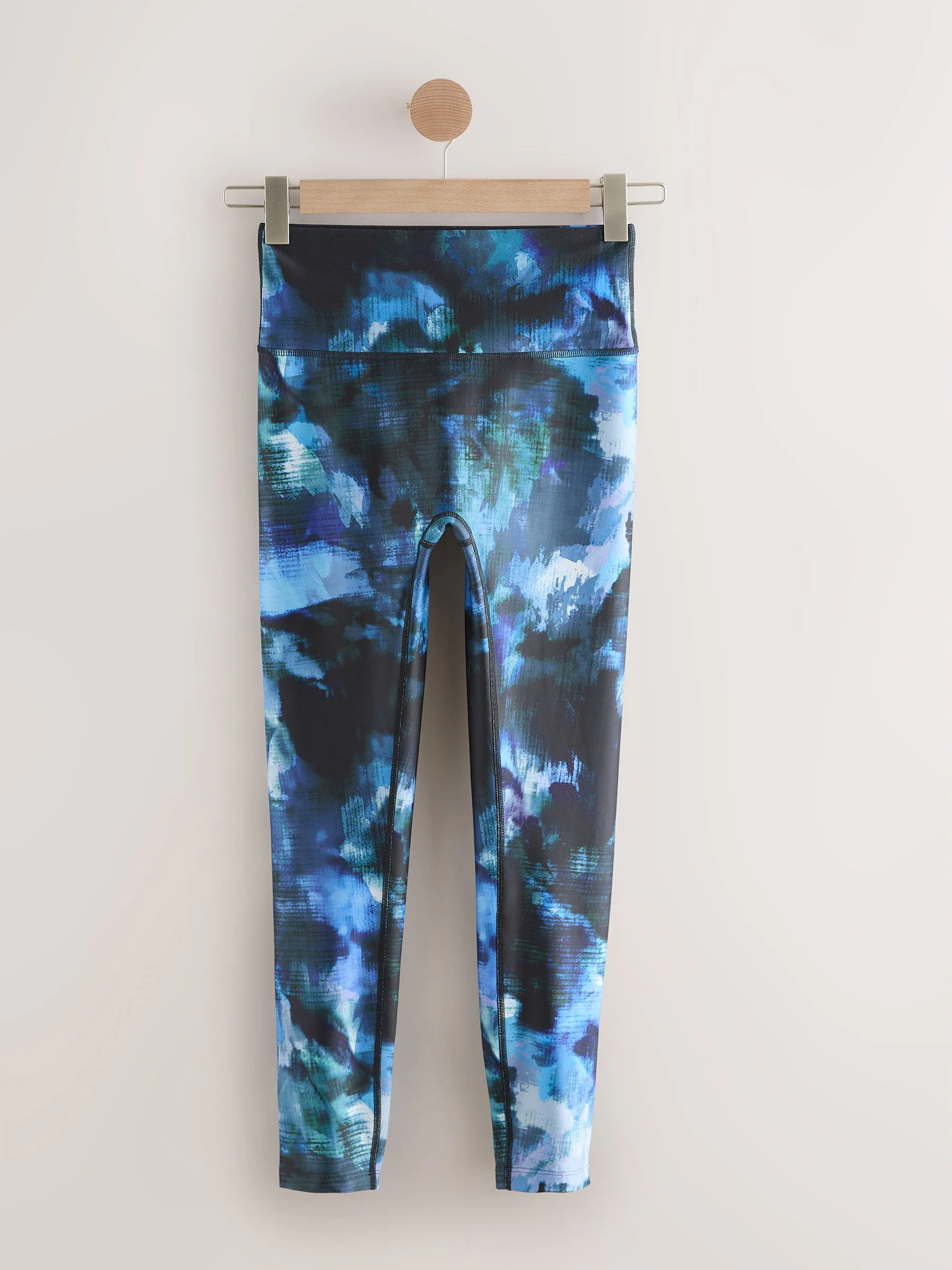 Blue Paint Print - Power Active sportlegging