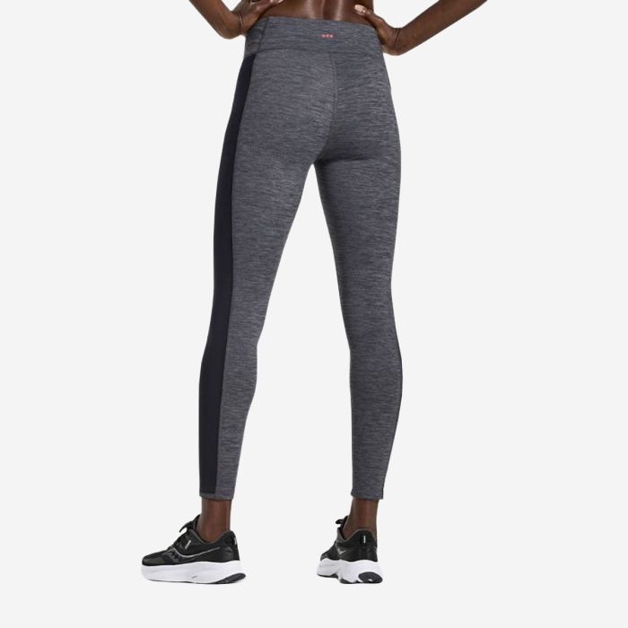 Saucony Dame Lange tights Solstice Tight Grå