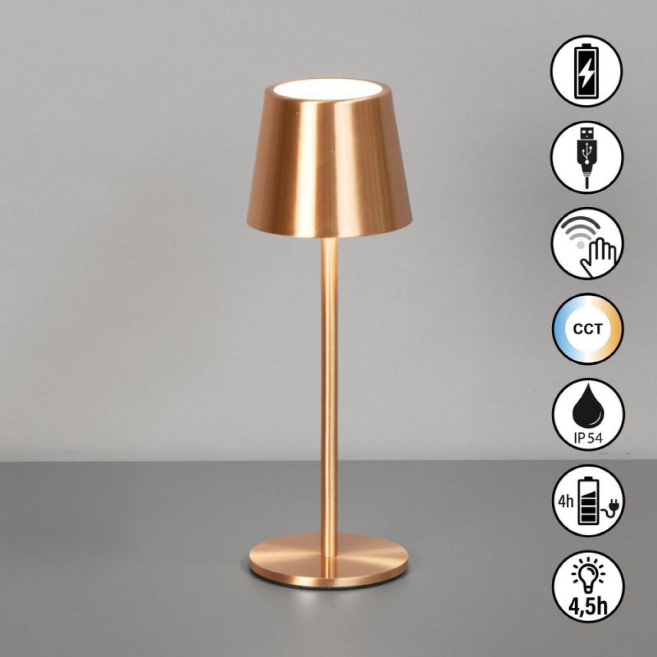 ROXI TAFELLAMP - OUTDOOR - KOPER