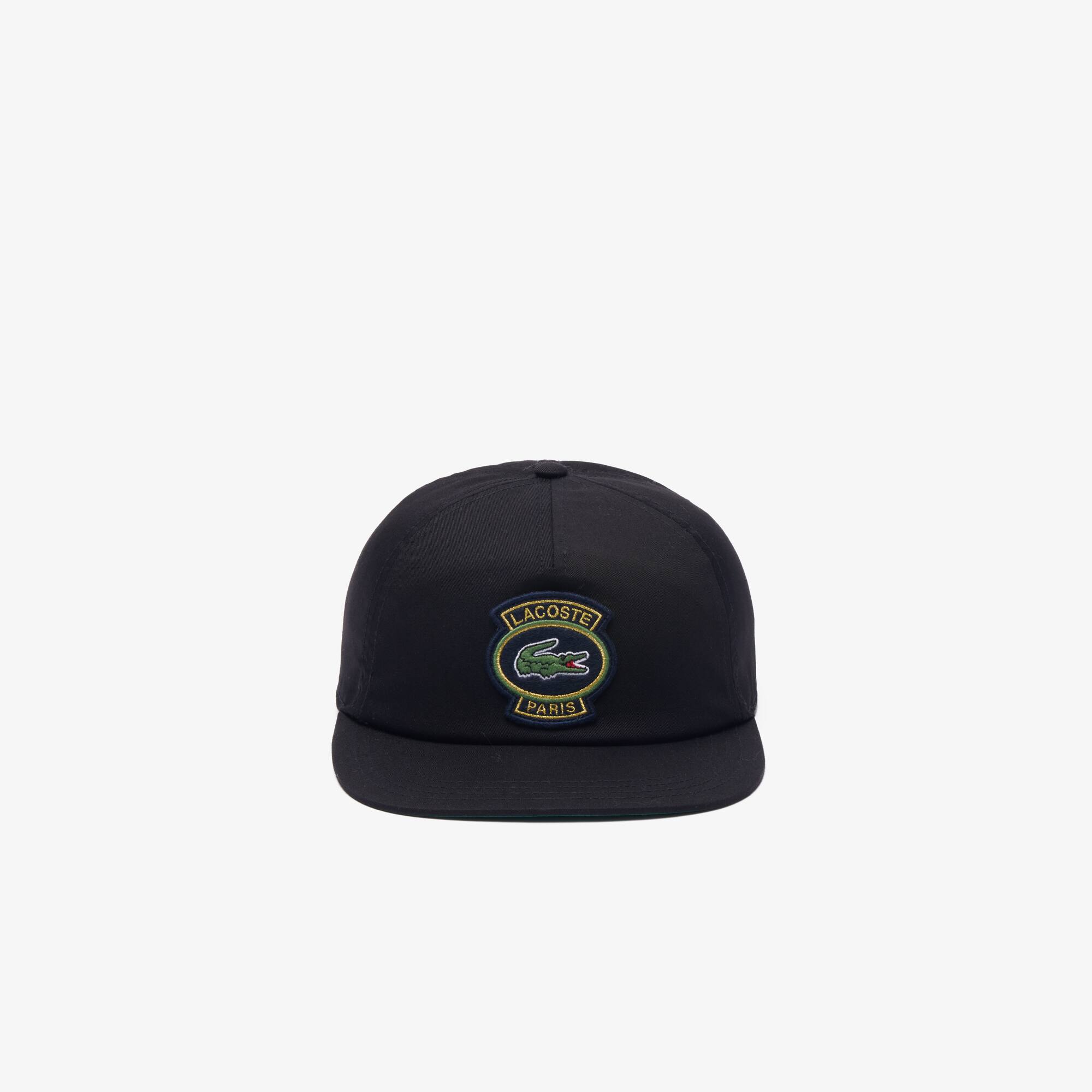 Casquette en twill de coton avec badge Chapeaux & Casquettes - Noir - Lacoste - Unisex