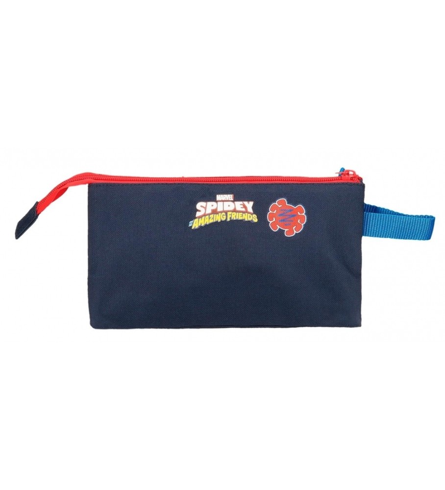 Estojo para lápis Joumma Bags Spidey and Friends com três compartimentos, vermelho