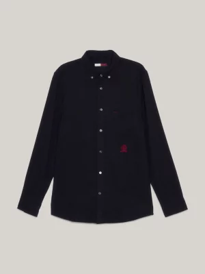 Camisa Oxford Crest Classic Fit Fluid
