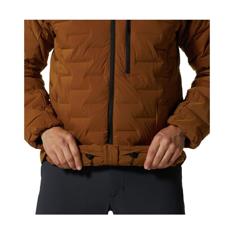 Mountain Hardwear Stretchdown Hooded Jacket Men Golden Brown