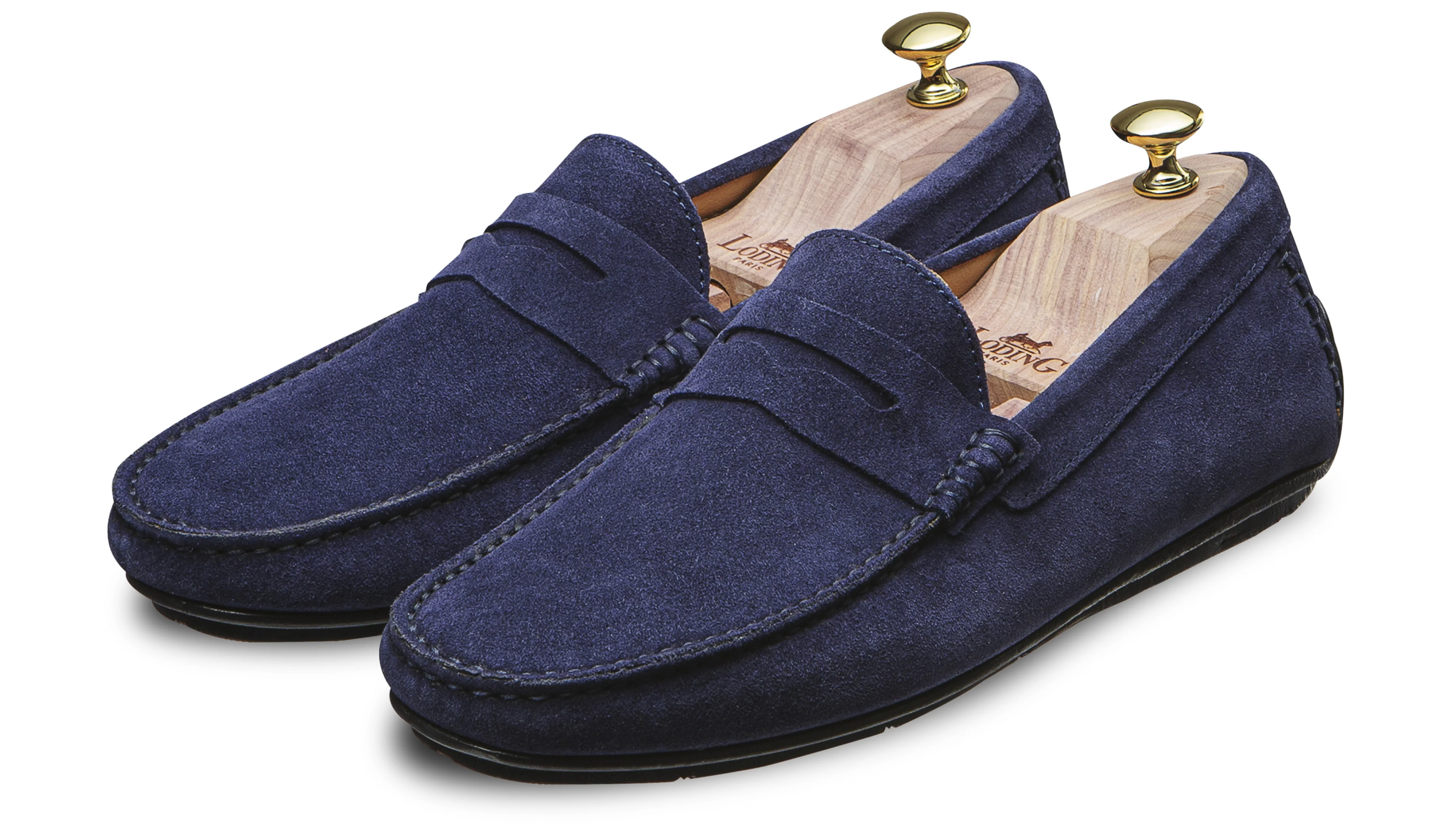 Mocassin d'été driver homme velours marine Fiorano 700