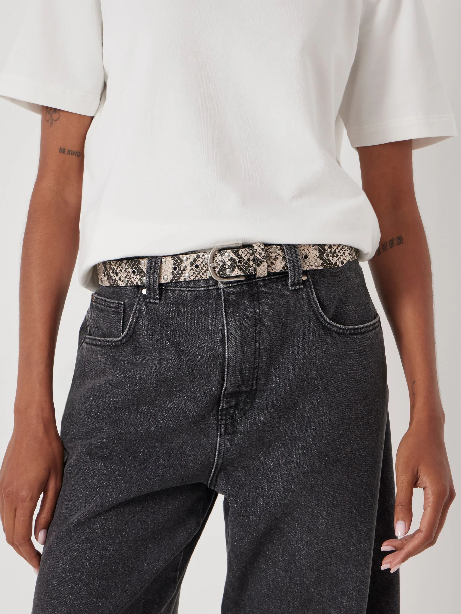 Dierenprint - Hush Leather Studded Eyelet Belt