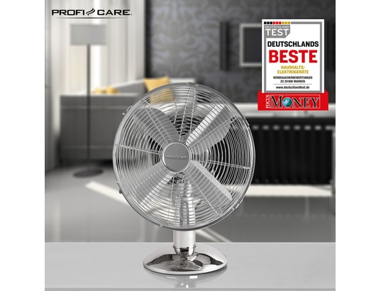 PROFICARE - Vl 3063m ventilateur de table, silencieux rétro, ø 30cm, 3 v...