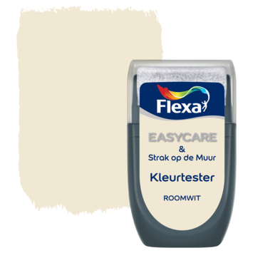 Flexa Strak op de muur Easycare kleurtester mat roomwit 30 ml