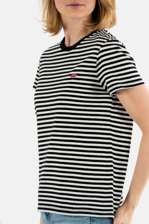 Tee shirt levi's® perfect tee 0087 raita stripe cavi