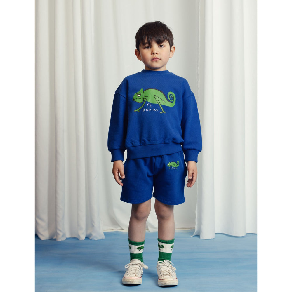 Køb Mini Rodini Blue Lizard Sweatshirt