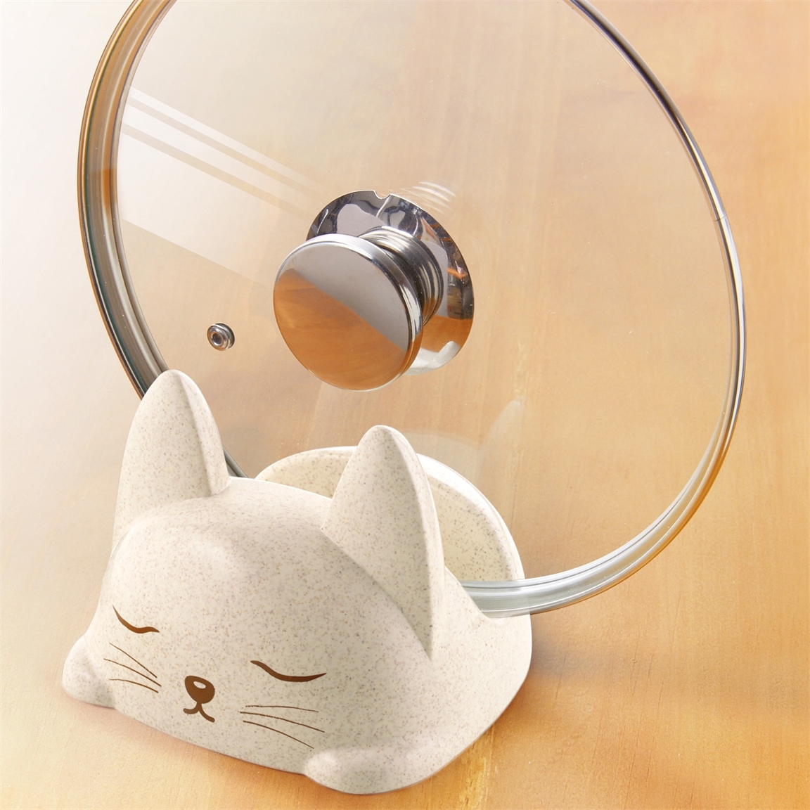 Porte-couvercles et ustensiles de cuisine Chat