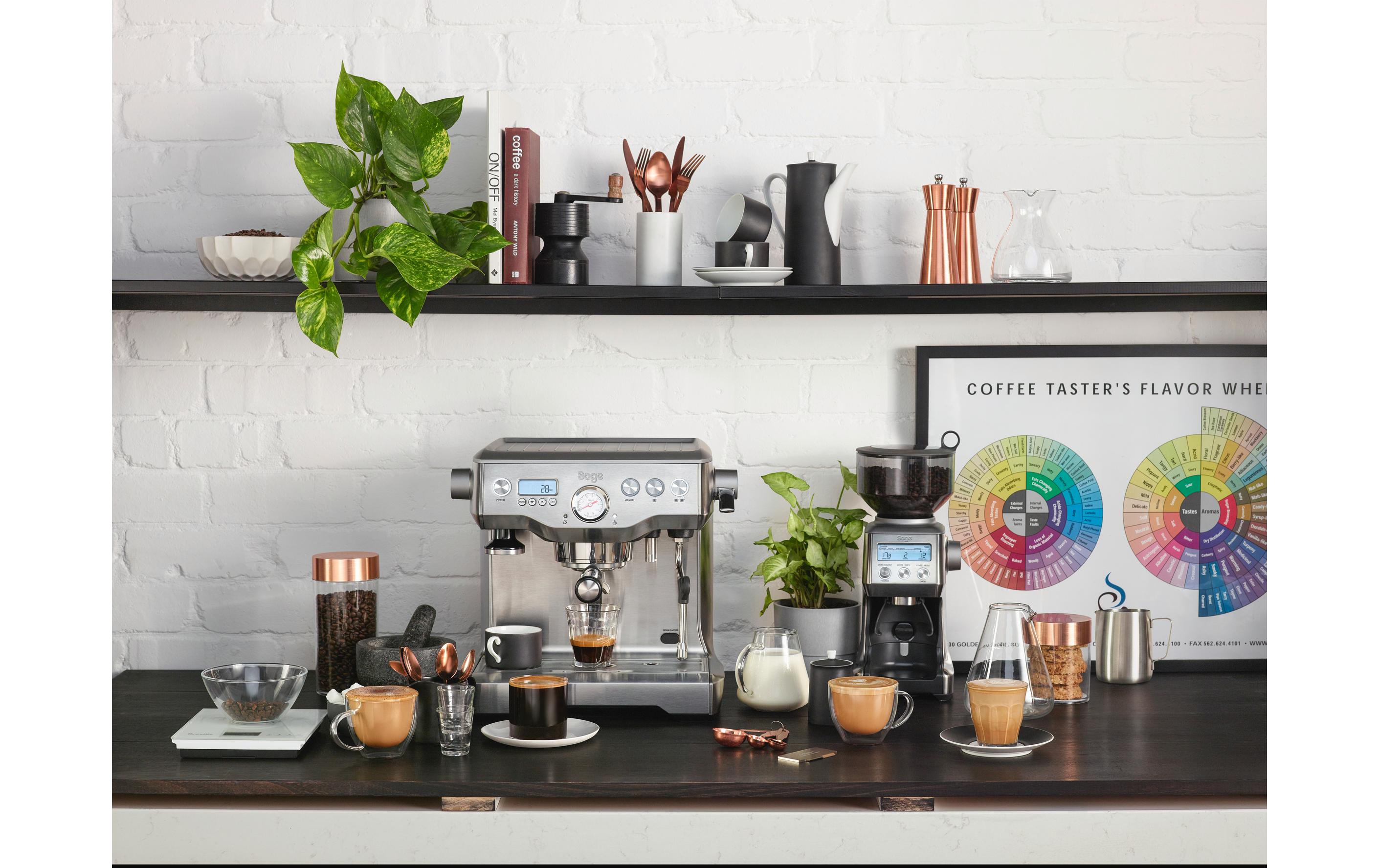 Siebträgermaschine Dynamic Duo Silber<br>Espressomaschine