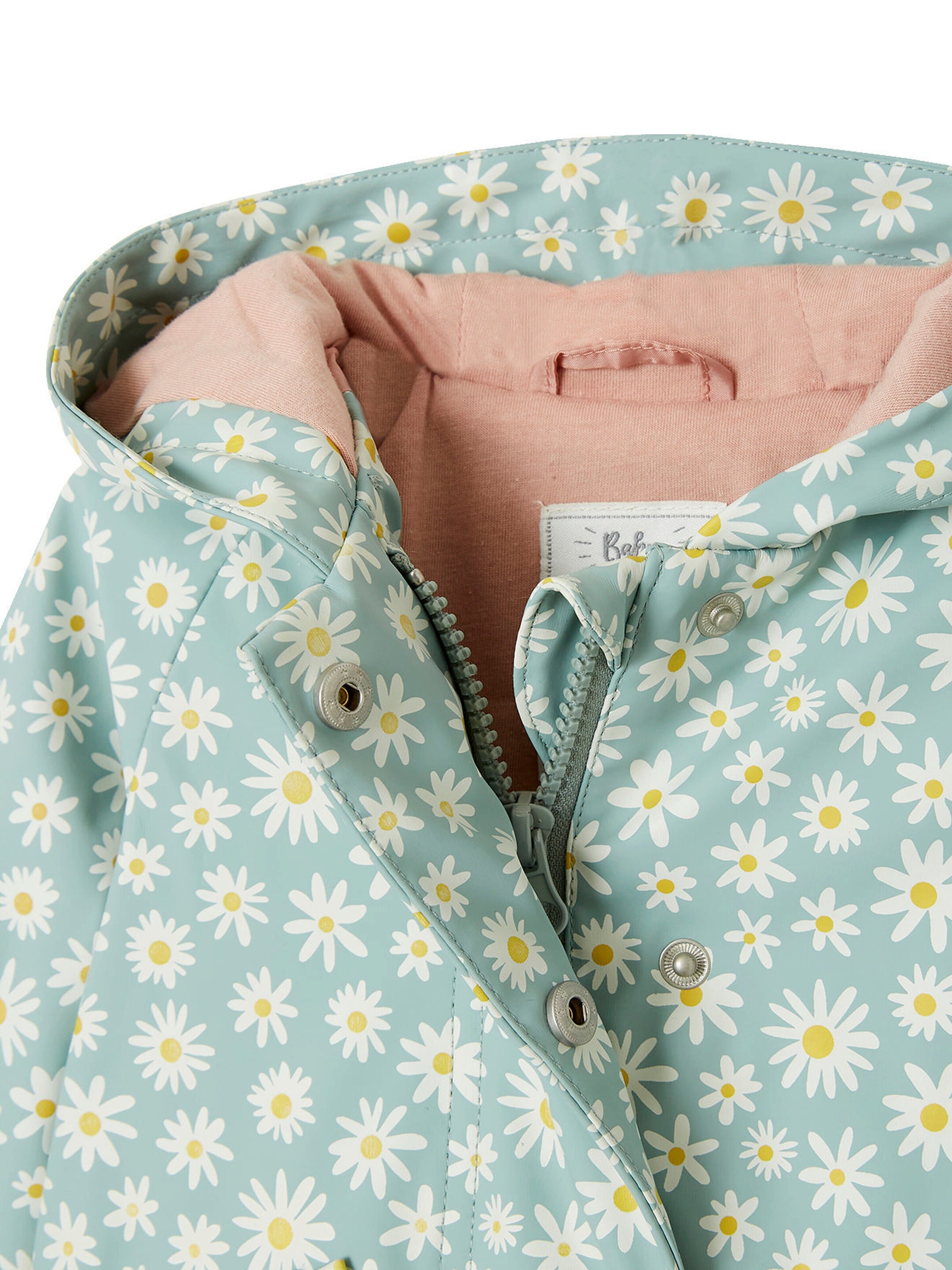 Vertbaudet Mädchen Baby Regenjacke aquamarin bedruckt