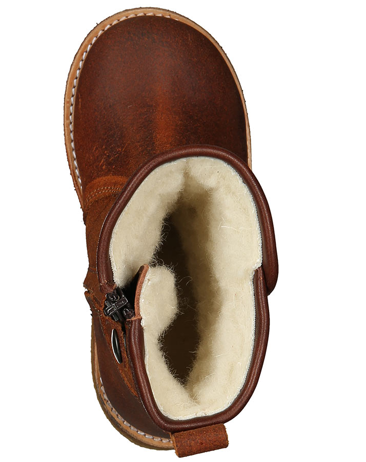 Winterstiefel TEX STOVLE gefüttert in cognac
