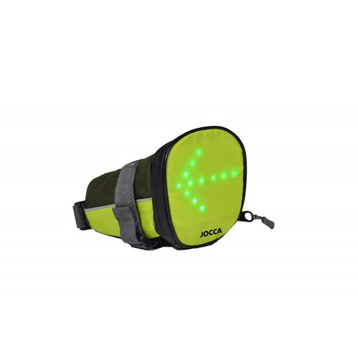 Bolsa de sinalização para selim de bicicleta