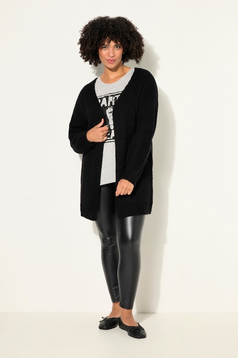Strickjacke, offene Form, Rücken-Stern