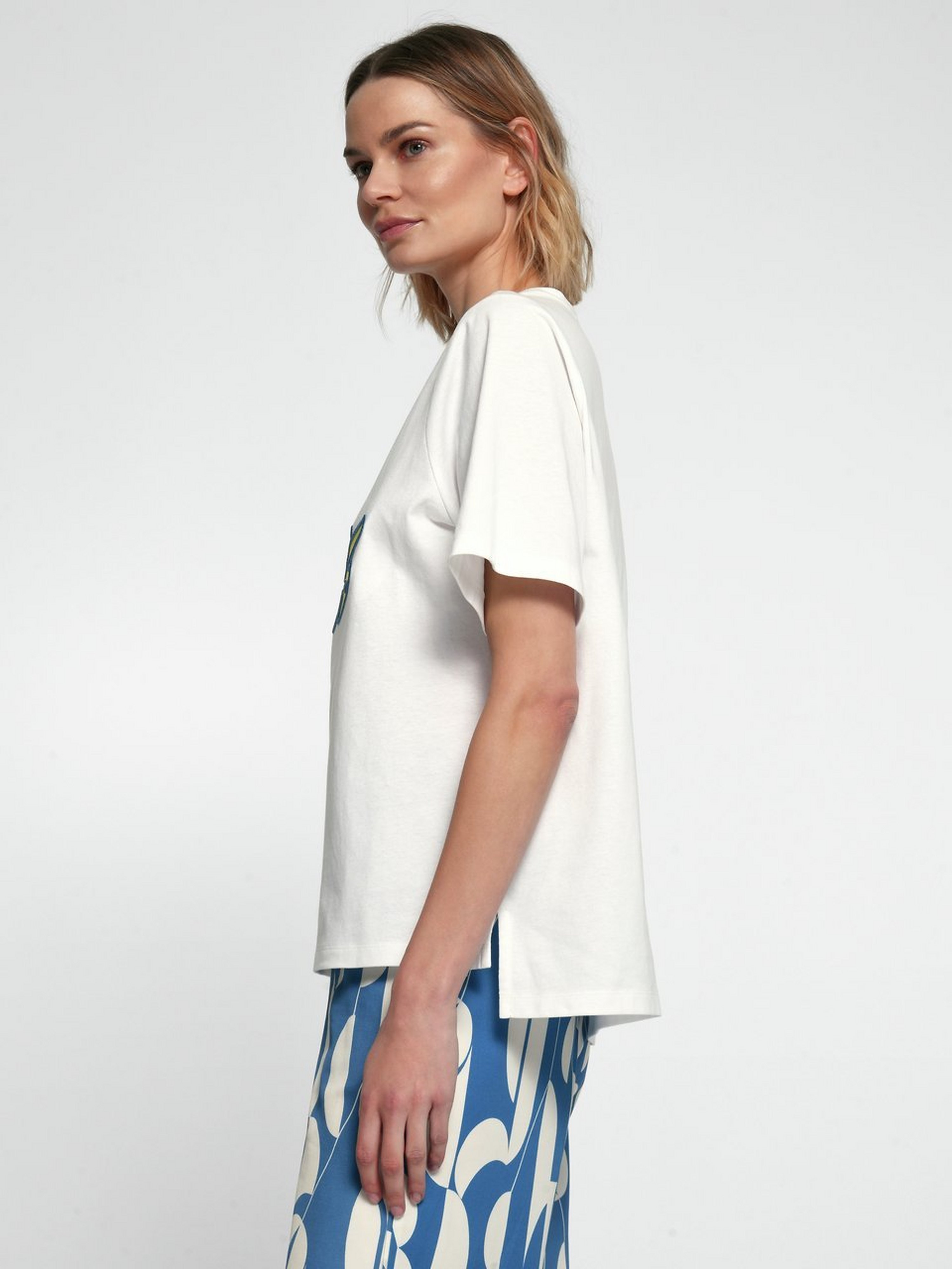 Rundhals-Shirt im Oversized-Style