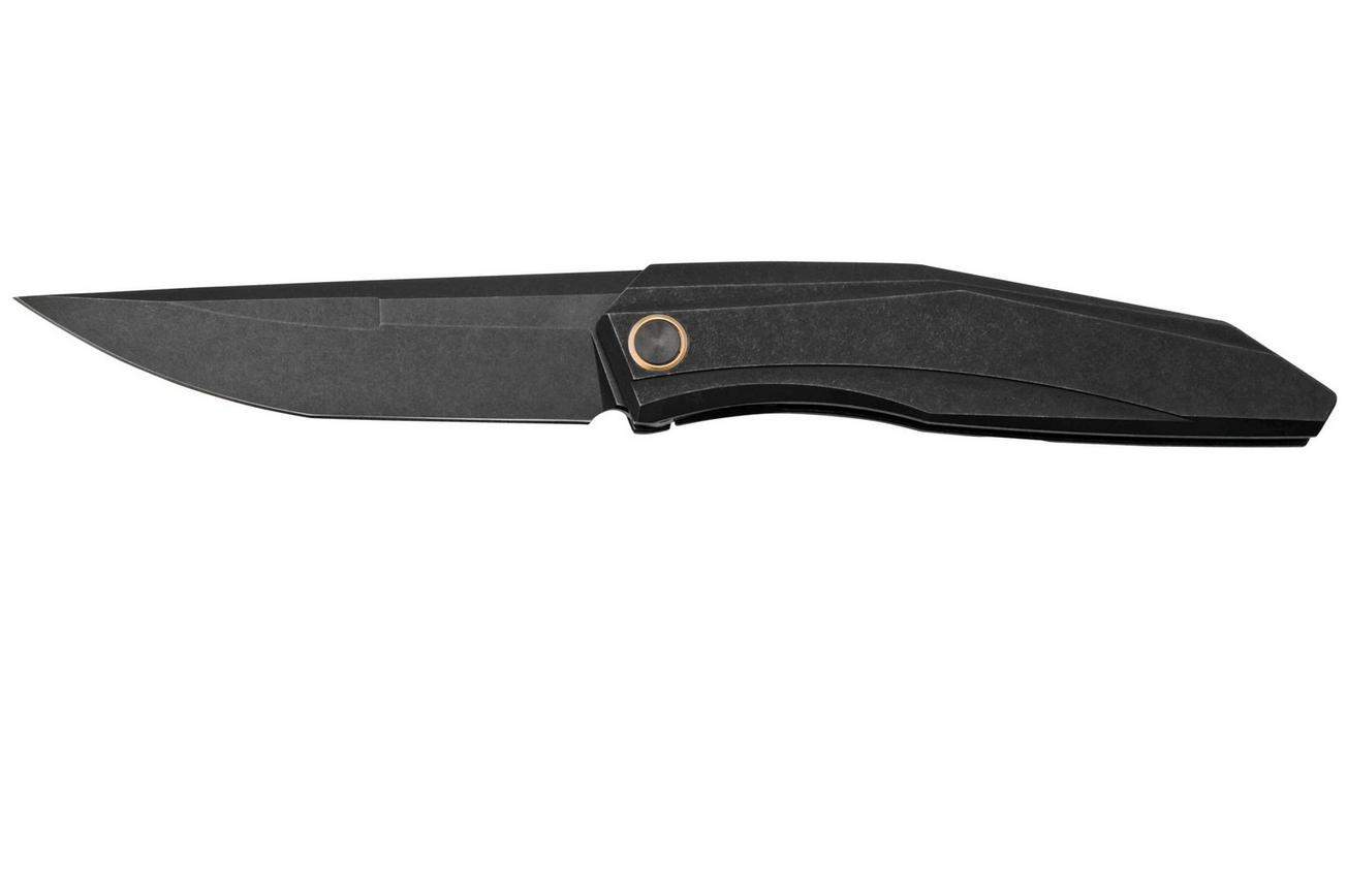 WE Knife Cybernetic WE22033-1 Black Titanium Handle, Black Stonewashed Limited Edition, zakmes