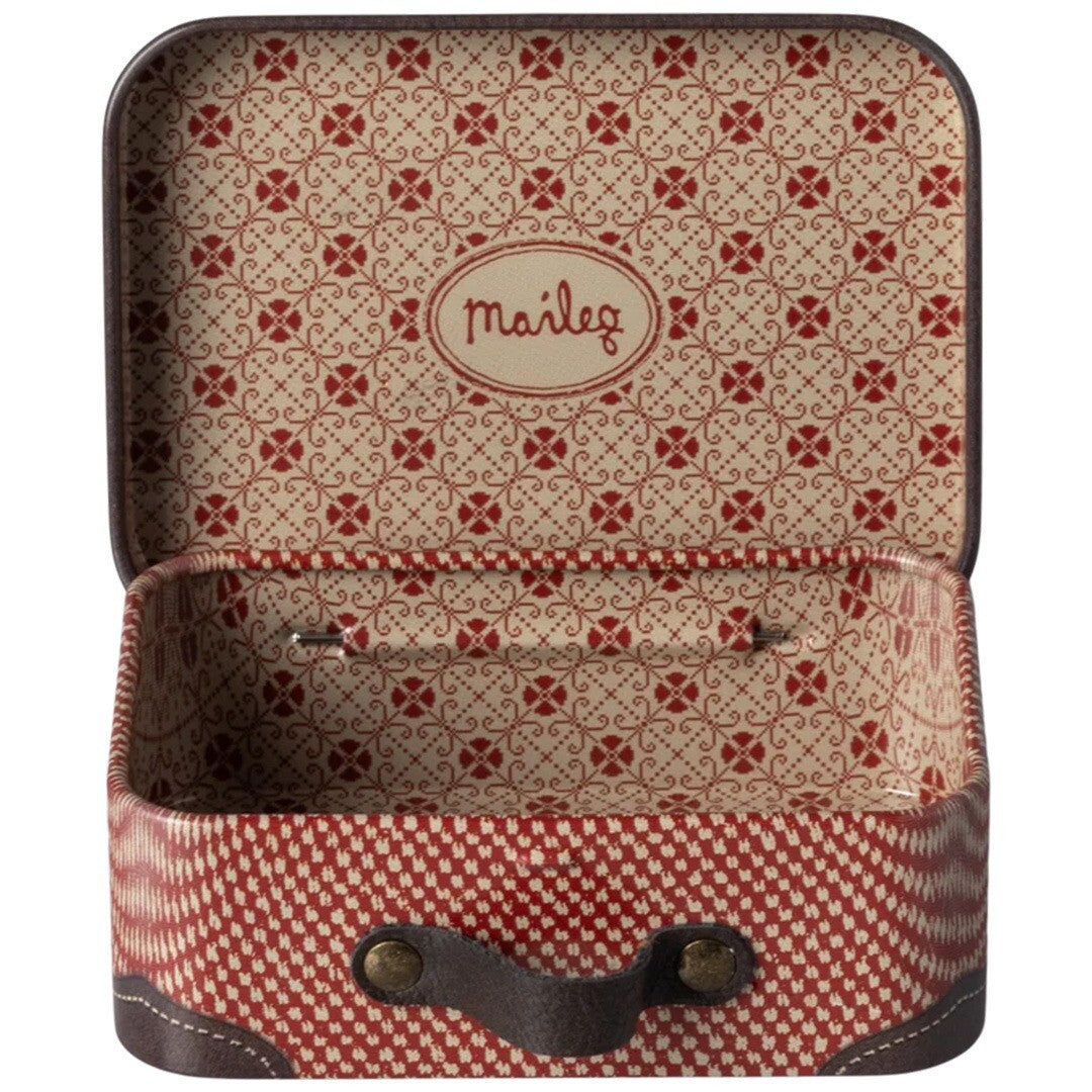 Maileg koffertje travel red - 7,5 cm