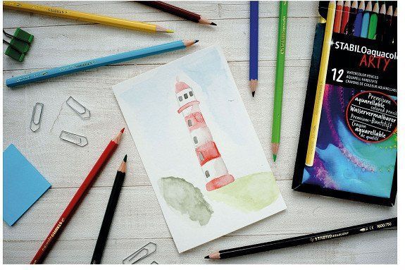 Stabilo - Aquacolor - Aquarel Potloden - 24 Stuks - Hout