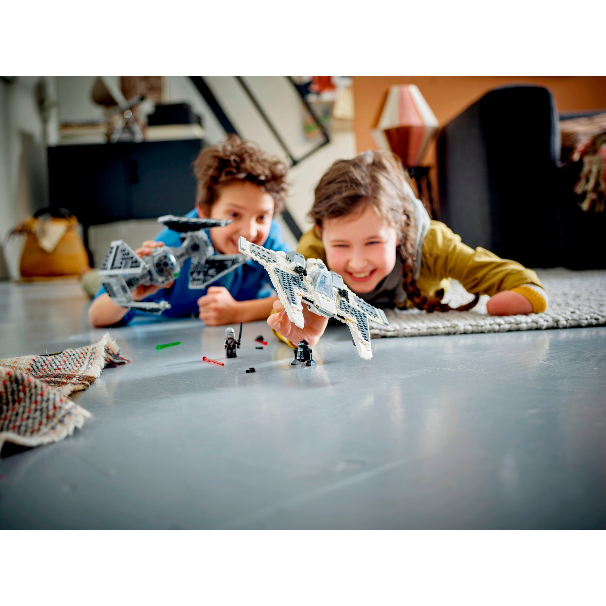 LEGO Konstruktionsspielzeug Star Wars Mandalorianischer Fang Fighter vs. TIE Interceptor