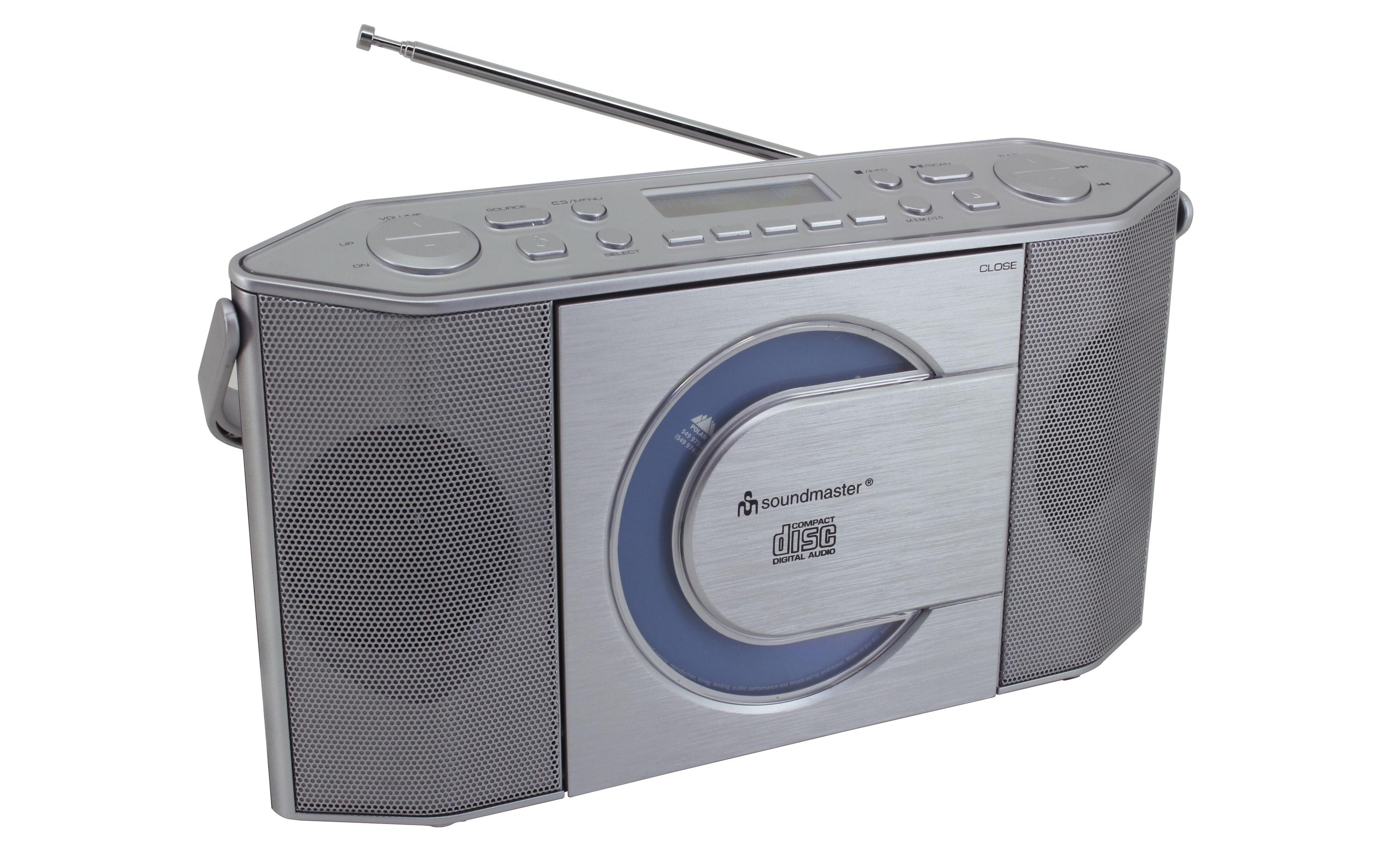 DAB+ Radio RCD1770SI SilberDAB+/UKW Digitalradio mit CD/MP3-Player