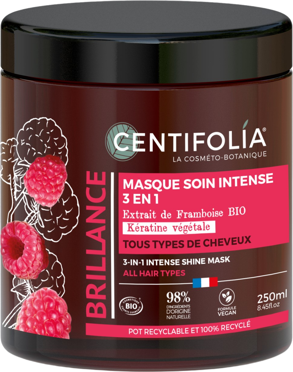 CENTIFOLIA  3in1 Intense Shine Mask, 250 ml
