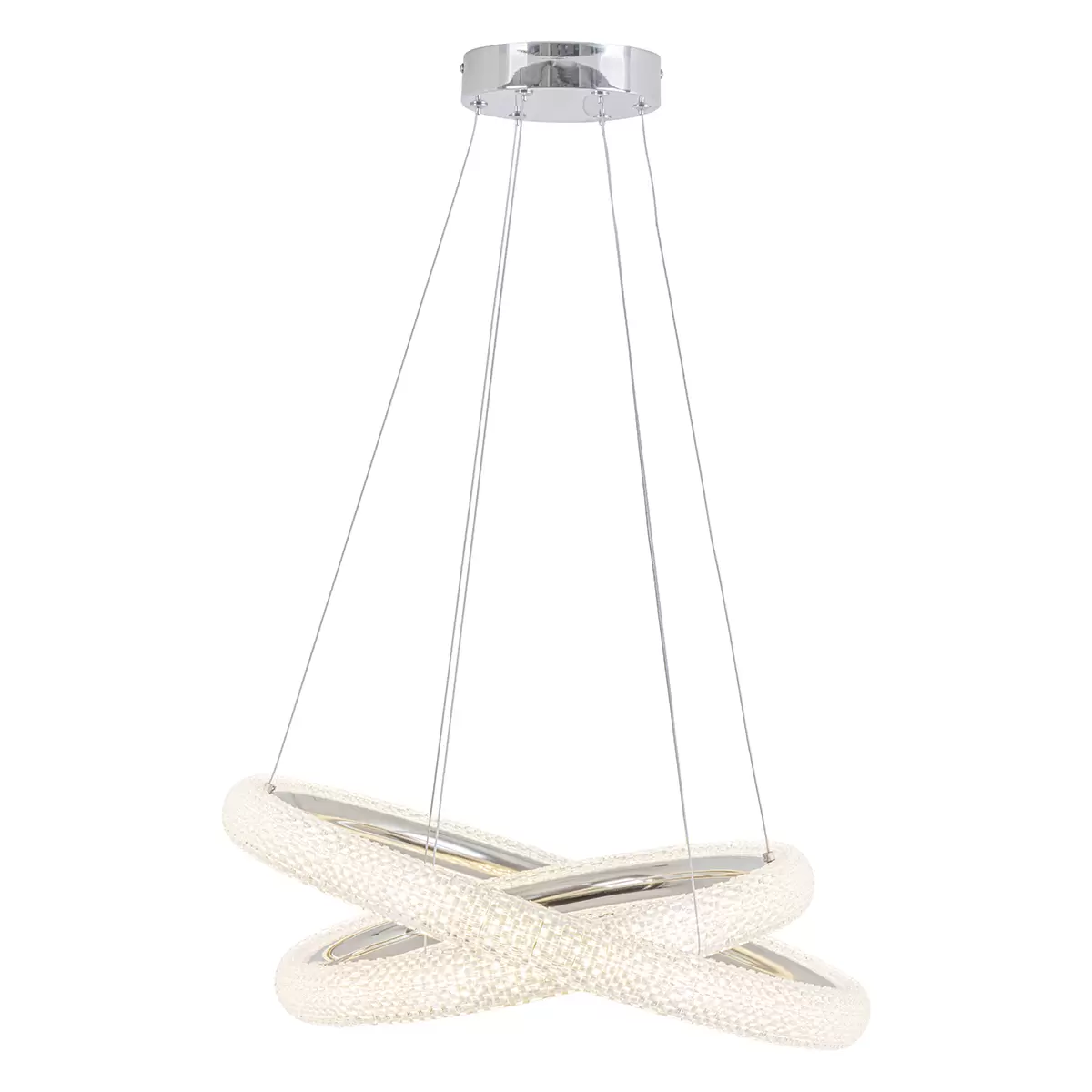 LED-Pendelleuchte Maddie Chrom