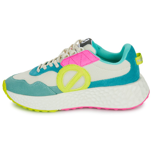 No Name - CARTER JOGGER W - Blanc / Bleu / Jaune