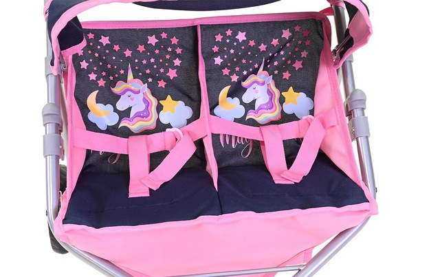 Knorrtoys® Puppen-Zwillingsbuggy »Magic Unicorn«