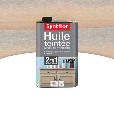 Huile teintée meubles et objets Gris irisée 500 ml