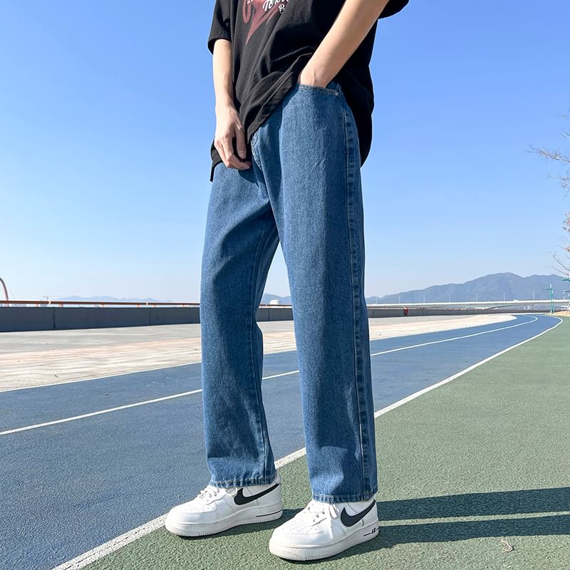 Ayuyel - Hoge taille rechte jeans