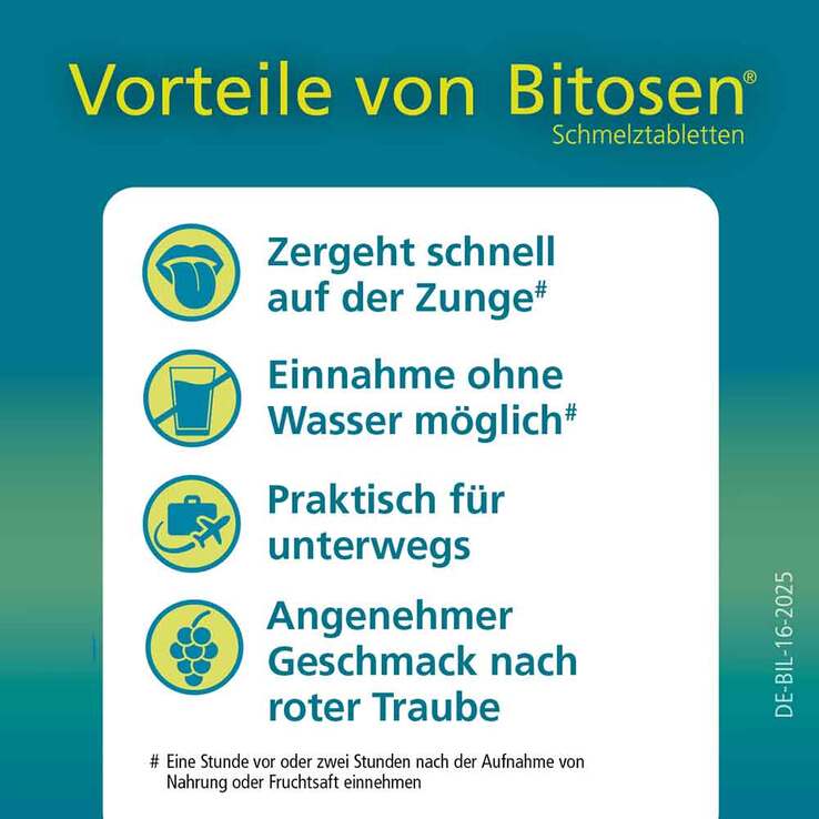 Bitosen 20 mg Schmelztabletten, 30 St