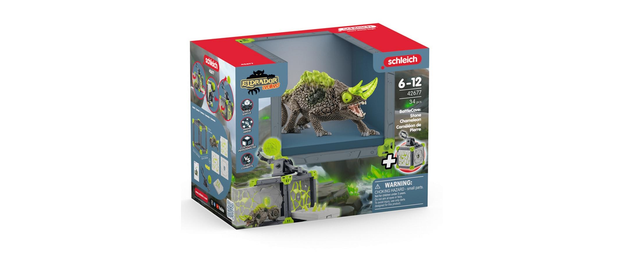 Spielfigurenset BattleCave SteinchamäleonsDetailreiches Spielset für spannende Abenteuer