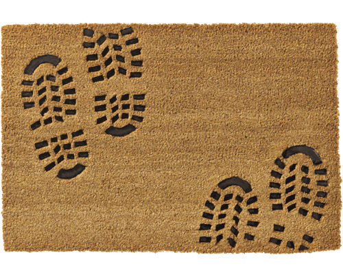 Kokosmat Ruco Embossed Feet naturel 40x60 cm
