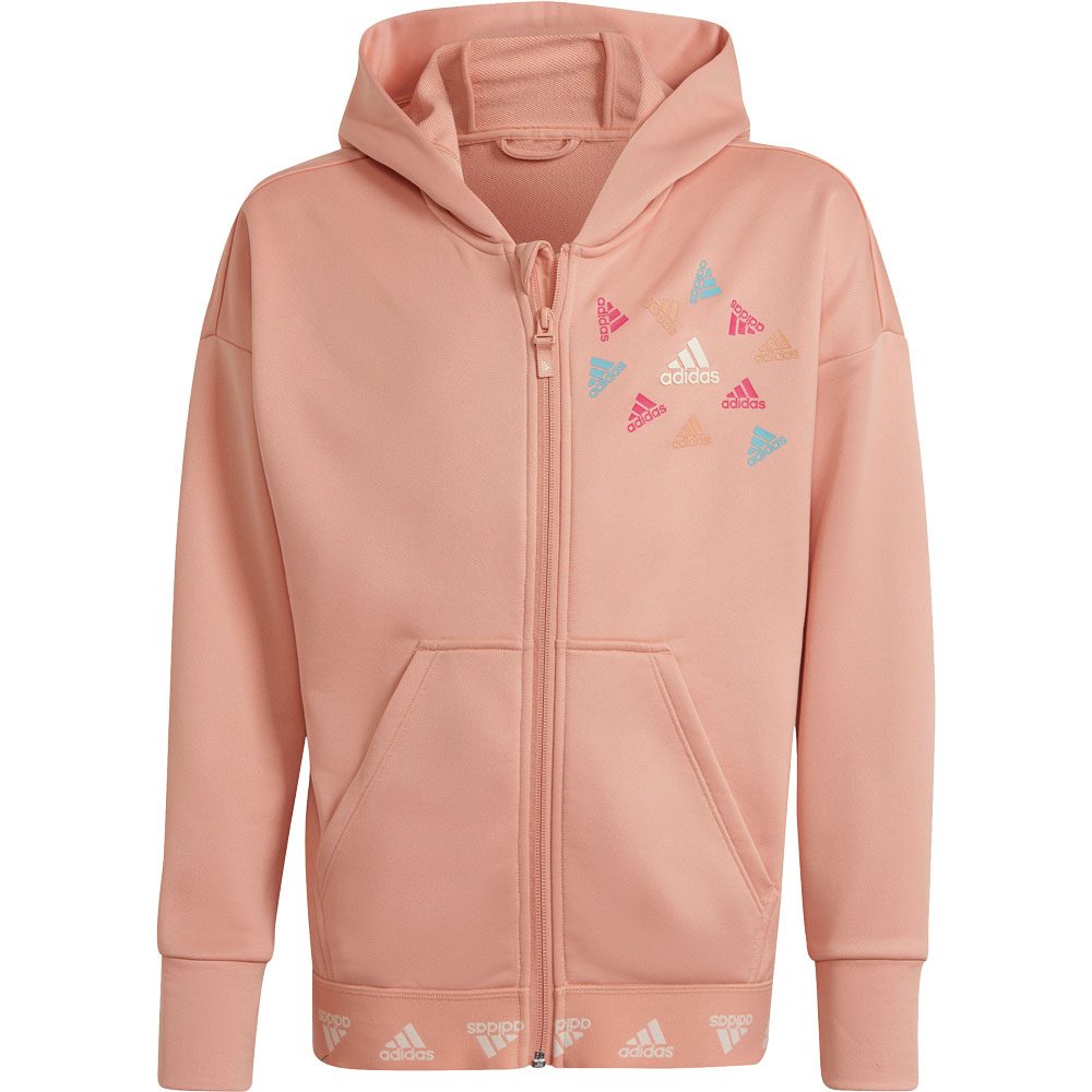 adidas Aeroready Up2Move Training Loose Kapuzenjacke Mädchen ambient blush