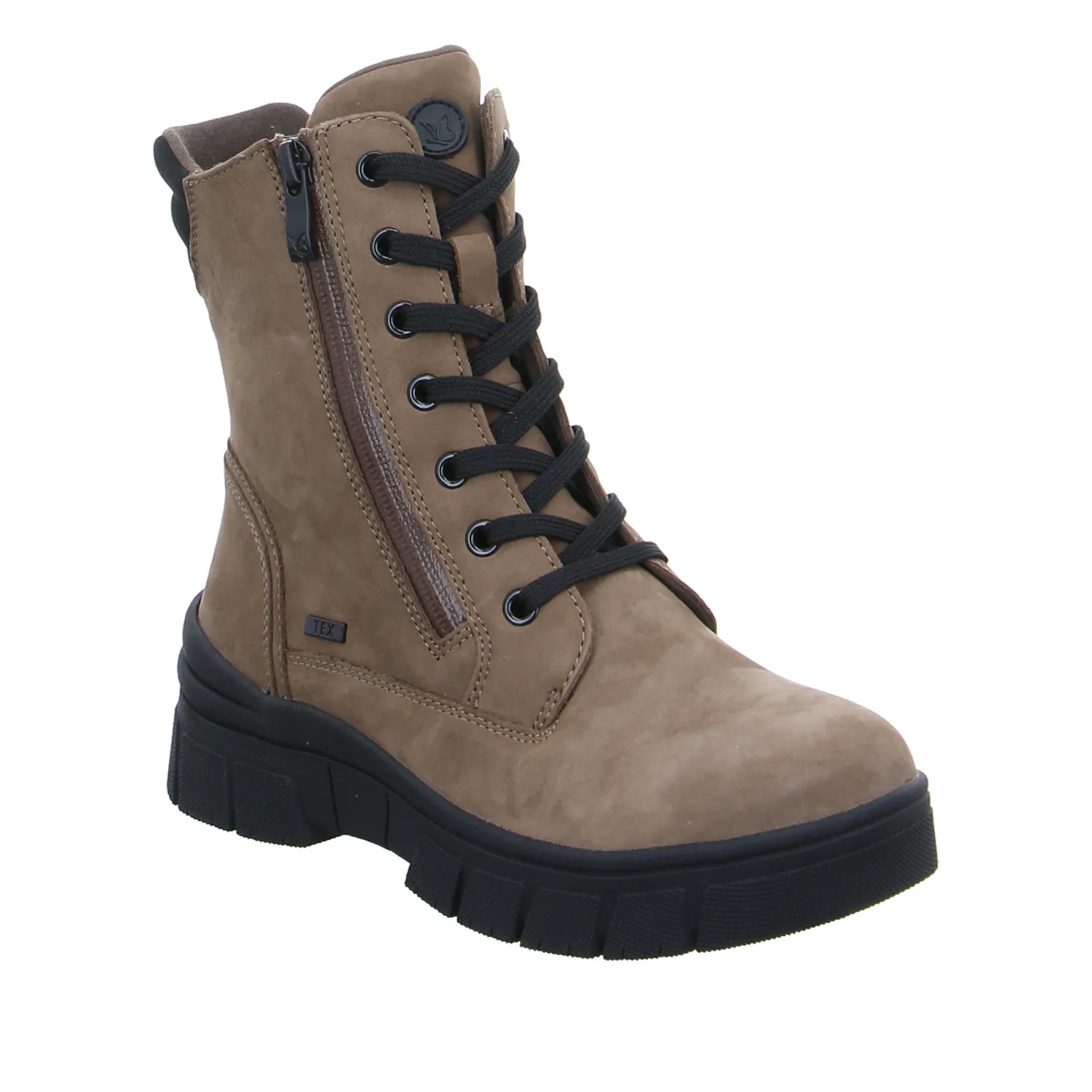CAPRICE Comfort-Boot Taupe Leder