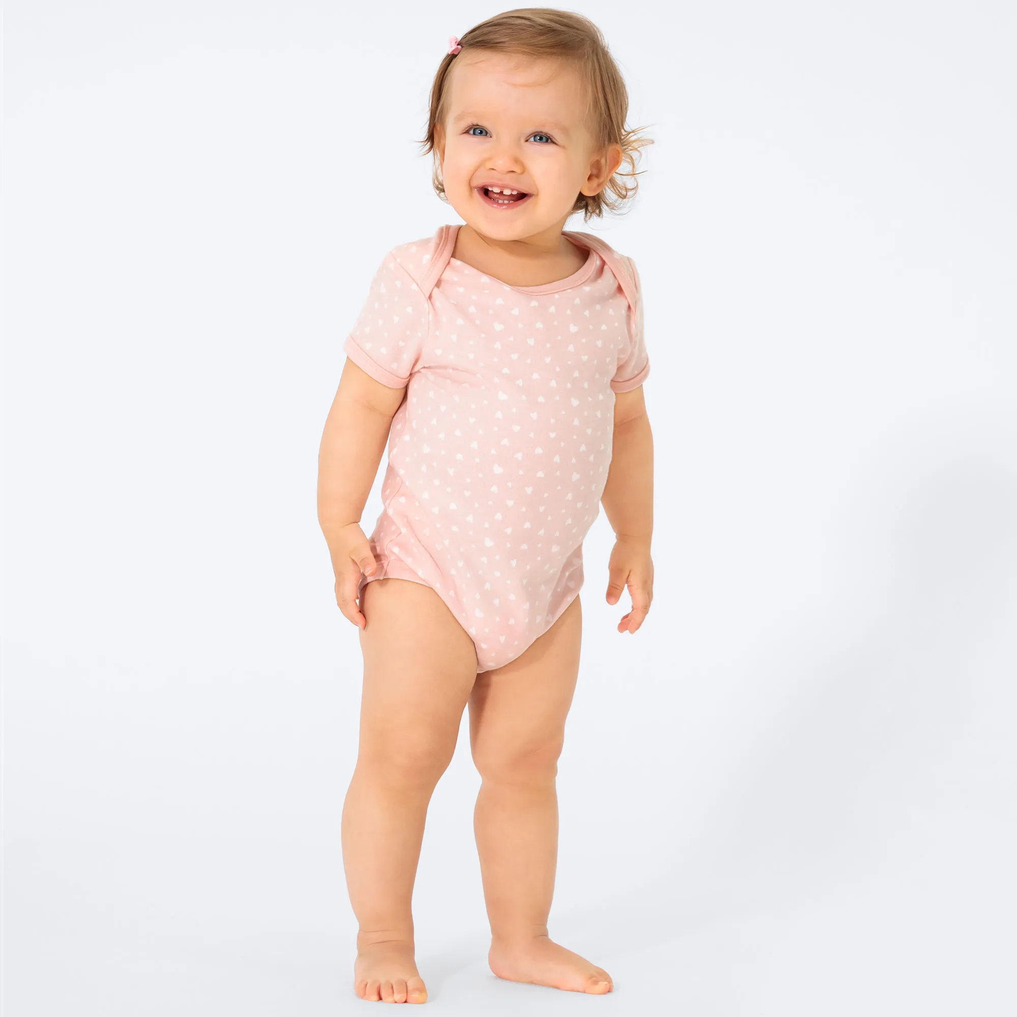 Baby-Mädchen-Body mit Herzmuster