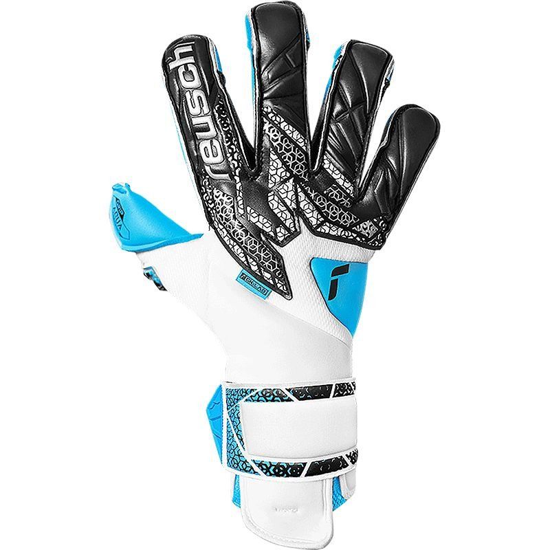 Reusch Gants de Gardien Attrakt Aqua Evolution GK:LAB - Blanc/Noir/Bleu