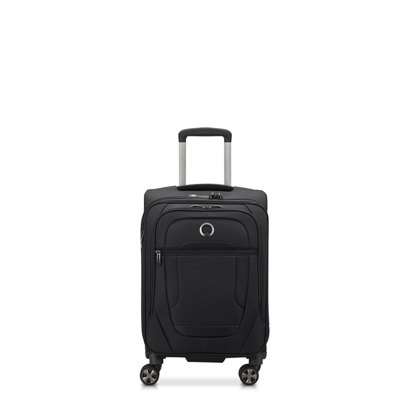 Valise cabine souple Helium DLX Extensible 55 cm Noir