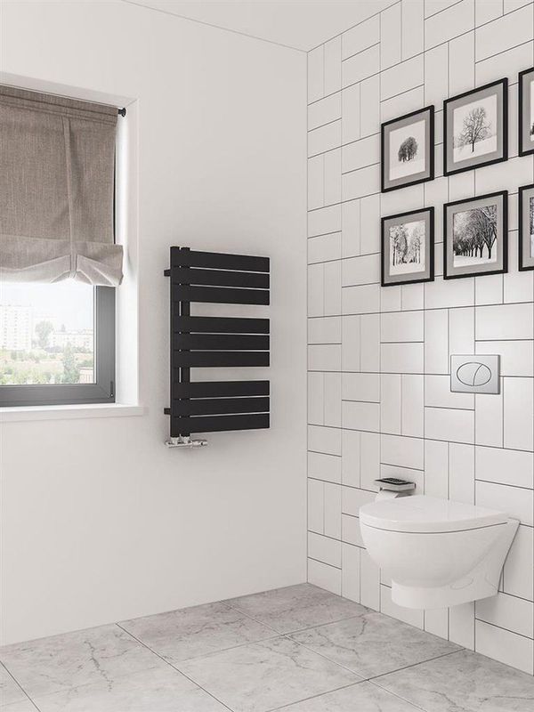 Eastbrook - Helmsley - Design Radiator - Mat Zwart - 80x50cm - 504 Watt