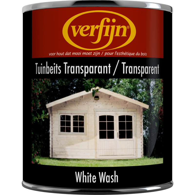 Verfijn Tuin- & Steigerhoutbeits Transparant 750ml white wash