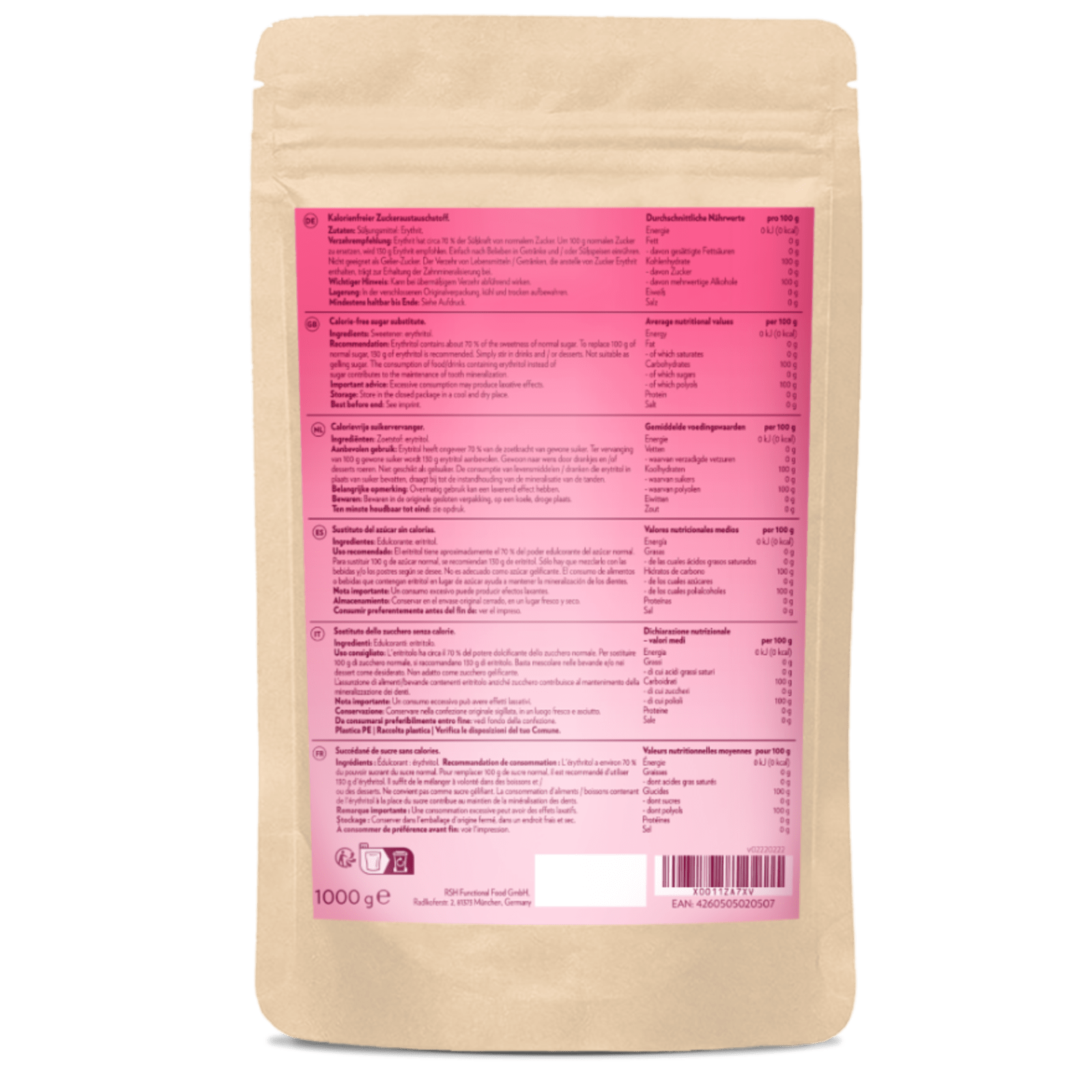 Sugar Zero Erythrit (1000g)