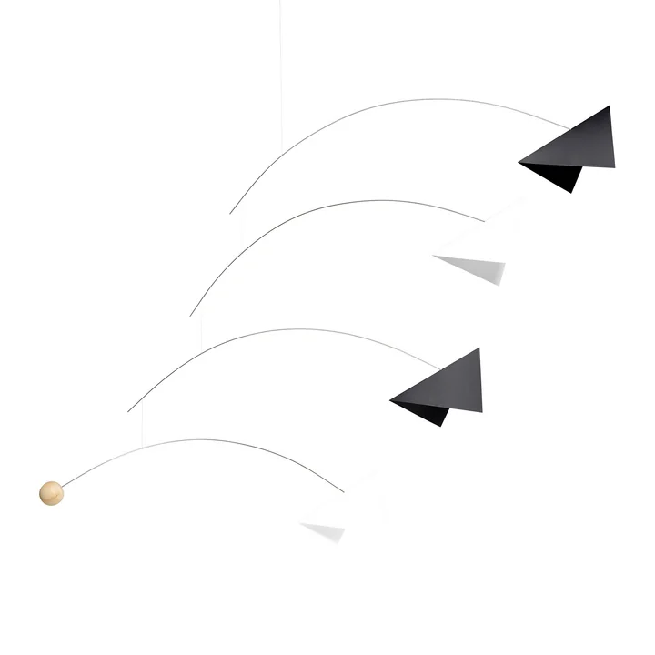 Flensted Mobiles - Fatamorgana Mobile, schwarz / weiss