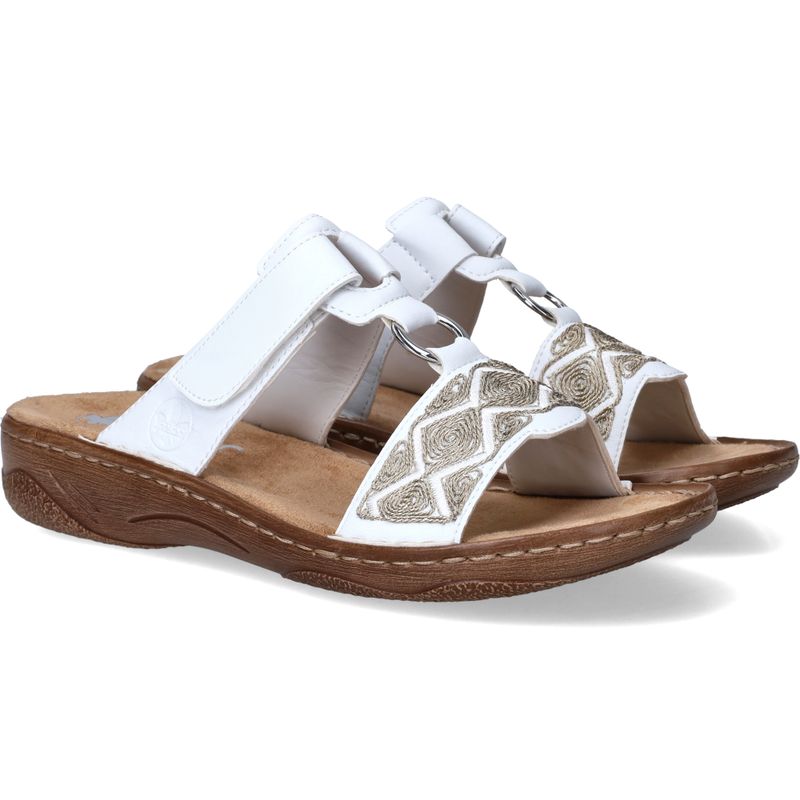Rieker Slippers Wit Dames
