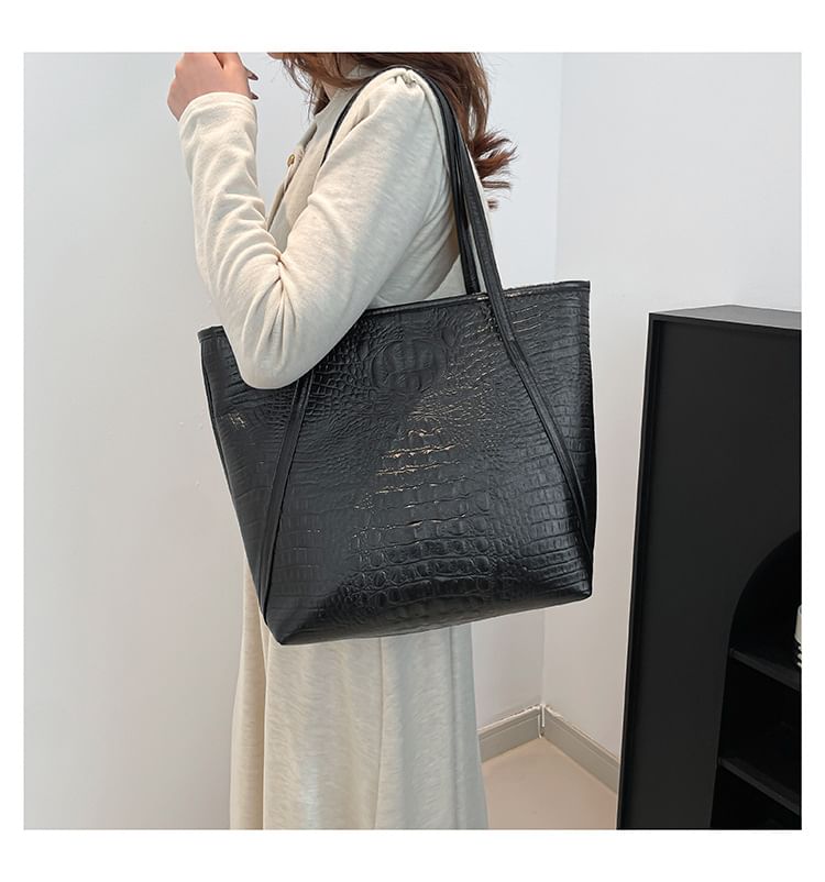 Kleevelind - Krokodillenleer Tote Bag
